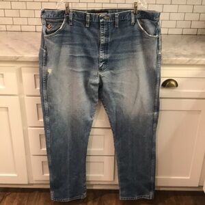 Wrangler Jeans Mens 44 Blue Denim Original 13 Cowboy Western